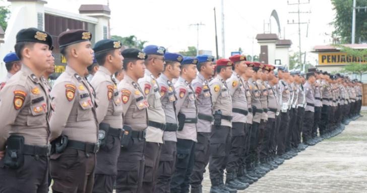 Kapolres Pimpin Pengamanan Rapat Pleno Terbuka KPU Kepulauan Meranti