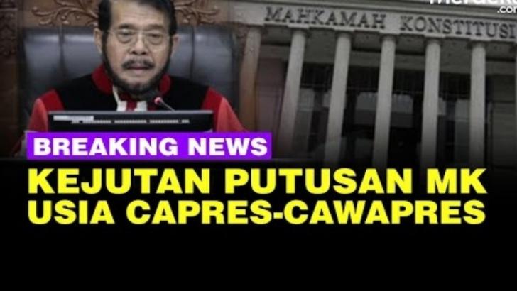 MK Tolak, Gibran Gagal Cawapres