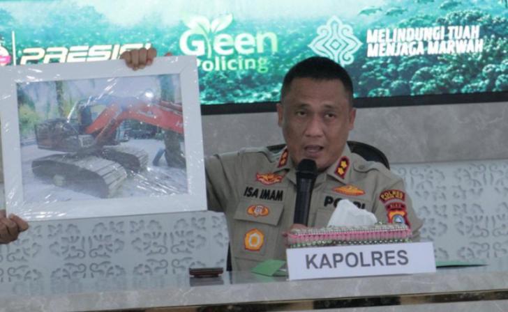 Polres Rohil Ungkap Kasus Perambahan Hutan Mangrove