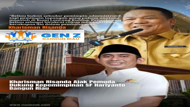 Kharisman Risanda Ajak Pemuda Dukung Kepemimpinan SF Hariyanto Bangun Riau