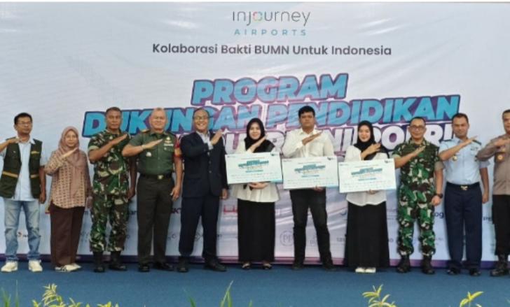 Program Beasiswa, Angkasa Pura Salurkan Dana Rp205 Juta untuk Pendidikan di Riau